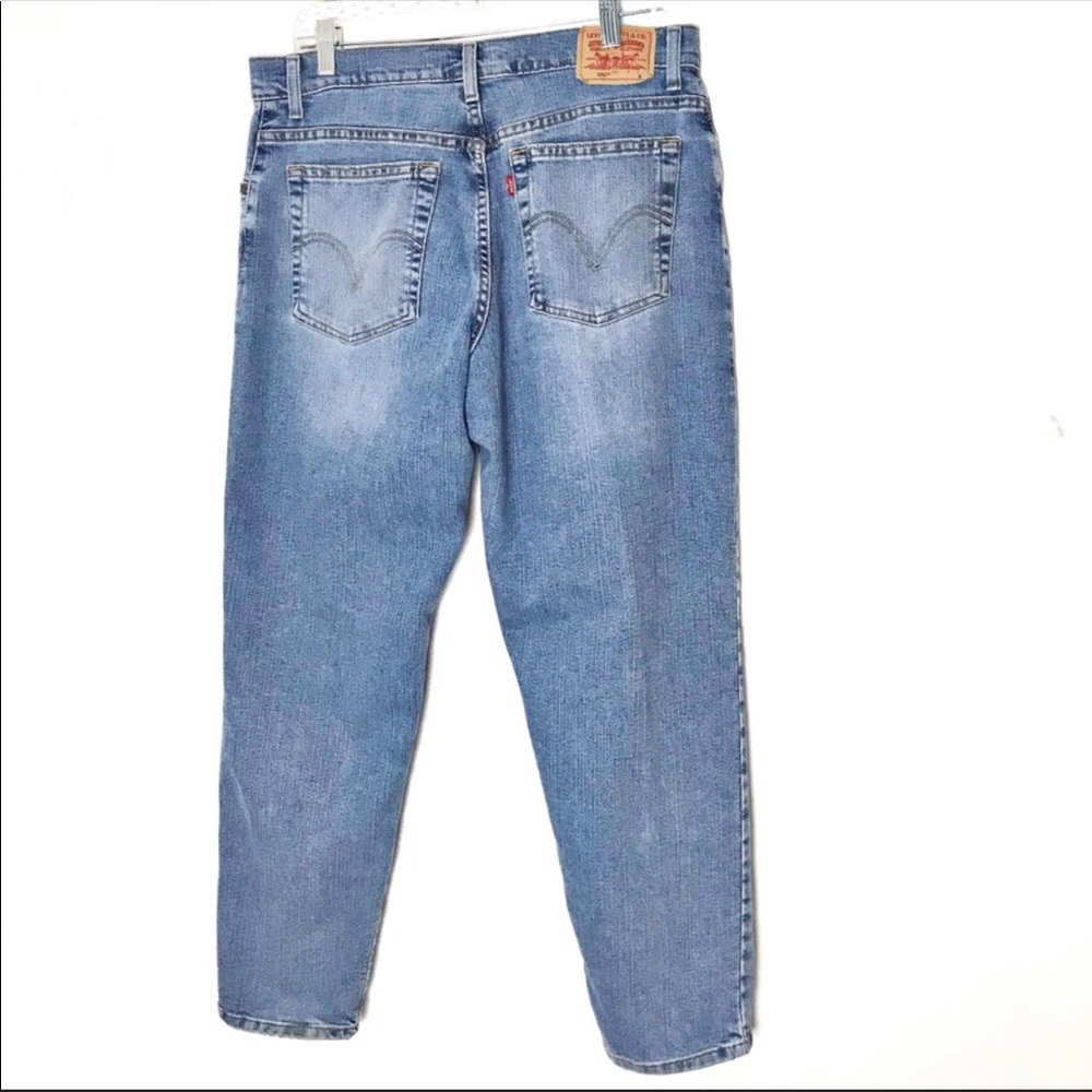 Levi 550 mom dad high rise stretch jeans 14 short